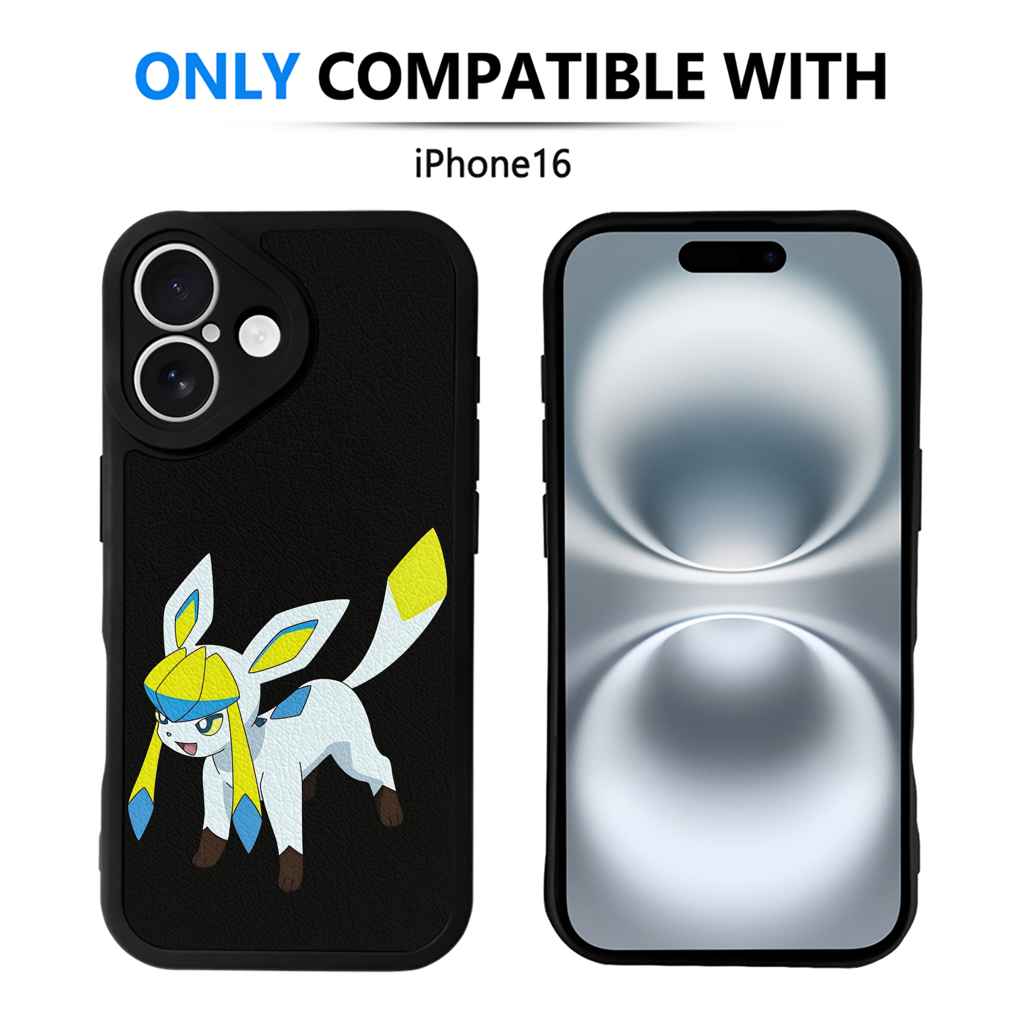 （画像用） Digimon デジタルモンスター/デジモン 【iPhone 16シリーズ対応】シリコンスマホケース（レザー調） 材質：シリコン